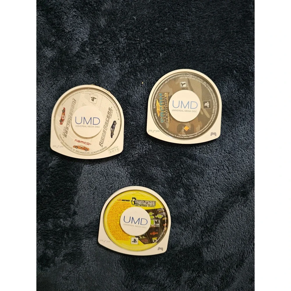 PSP Game Lot Ridge Racer SOCOM Fireteam Bravo 2 Midway Arcade Treasures UMD lot